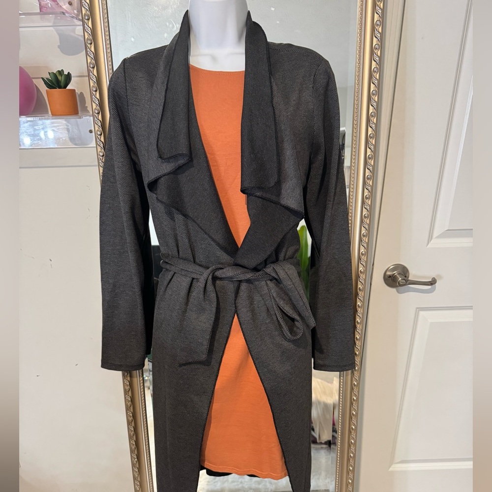 Gray Belted Coat
